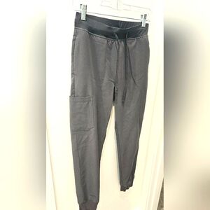Mandala Gray Jogger Scrubs, Size XS